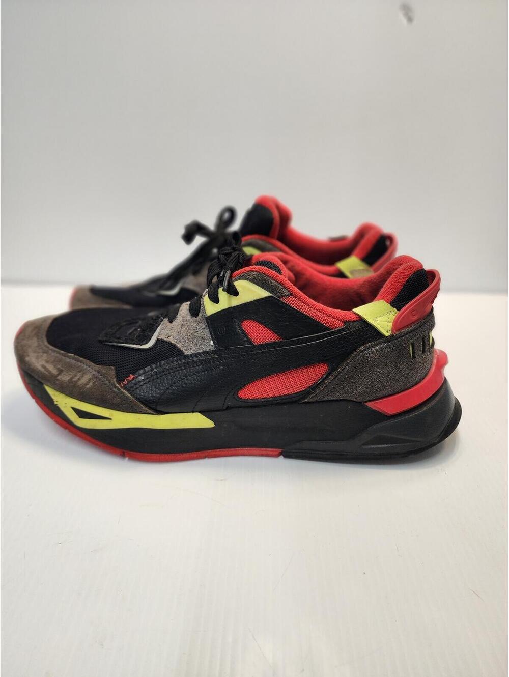 Size 11.5 Puma Men's Athletic Sneakers Black Red Yellow